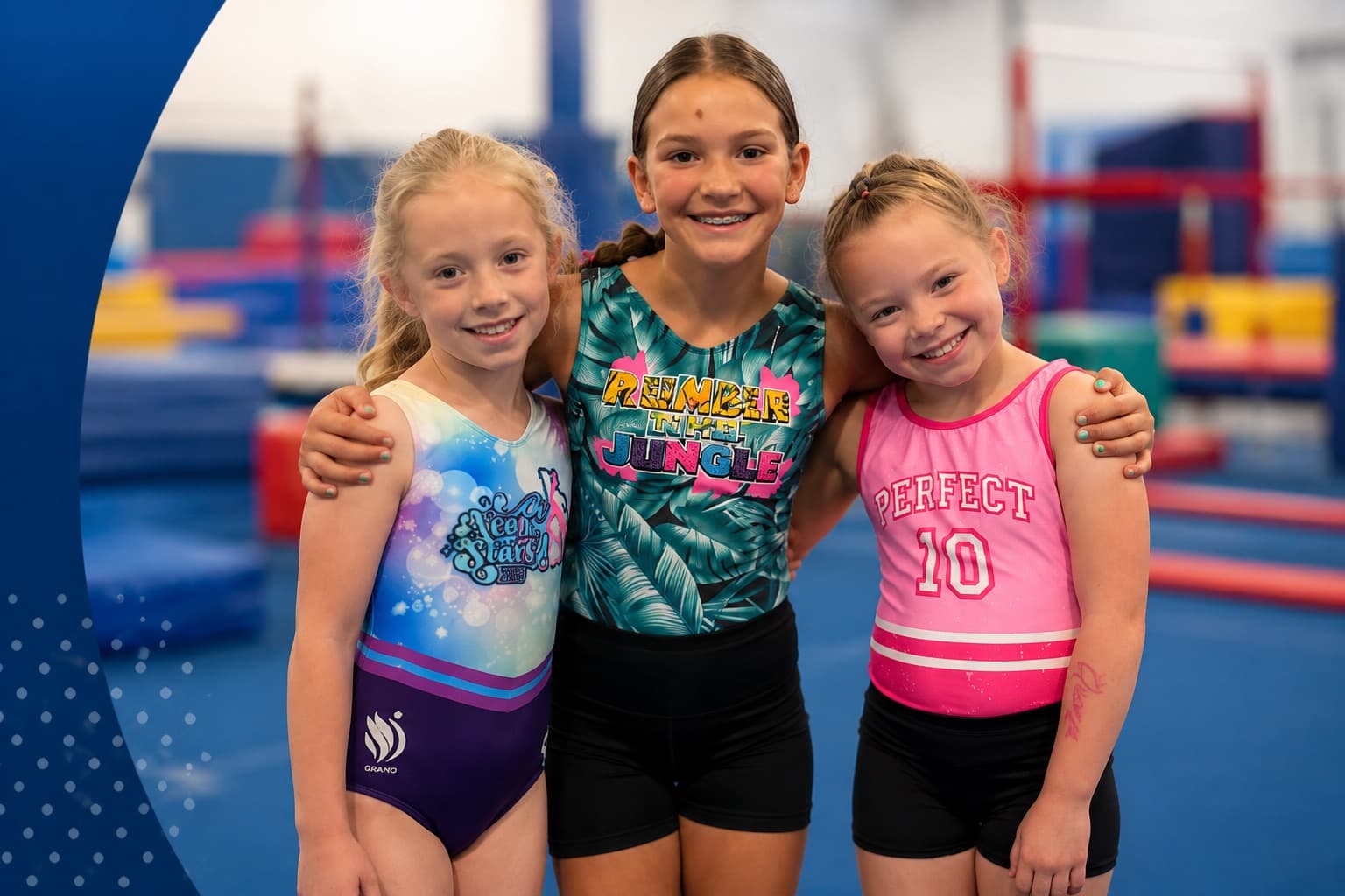 Gym Stars athletes arm in arm